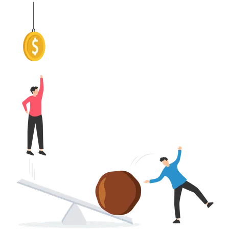 Shortcut Way To Win Business  Illustration