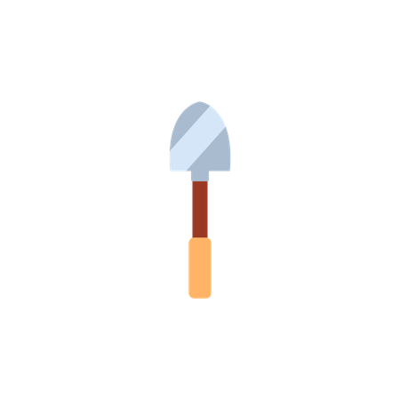 Shovel for gardening and archaeology  Illustration