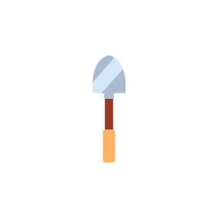 Shovel for gardening and archaeology  Illustration