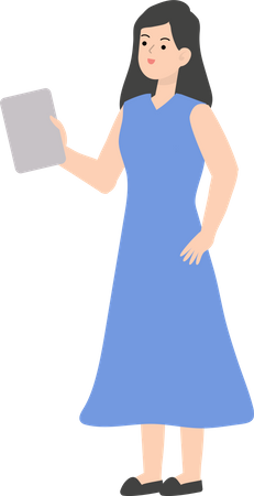 Showing Blank Paper  Illustration