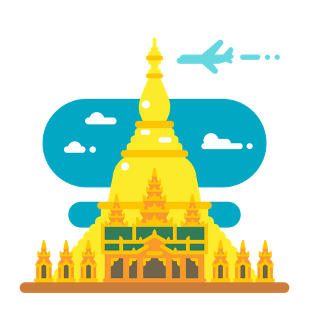 Shwedagon-Pagode  Illustration