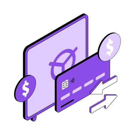 Sicherer Geldtransfer  Illustration