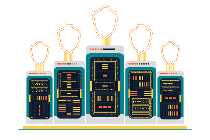 Sicherheit personenbezogener Daten  Illustration