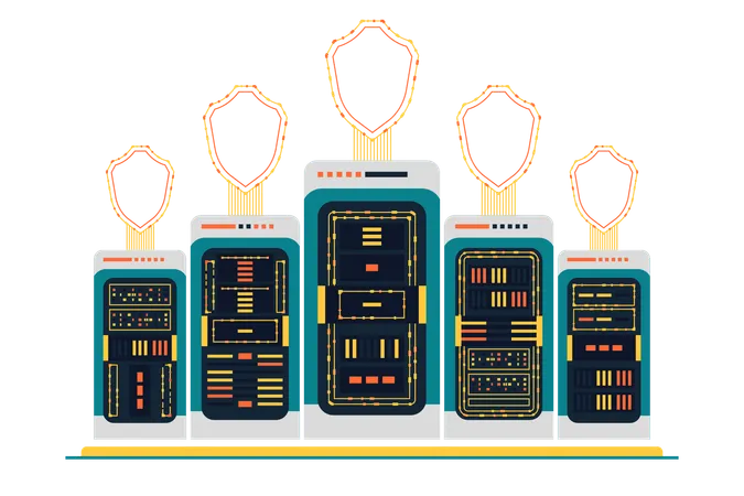 Sicherheit personenbezogener Daten  Illustration