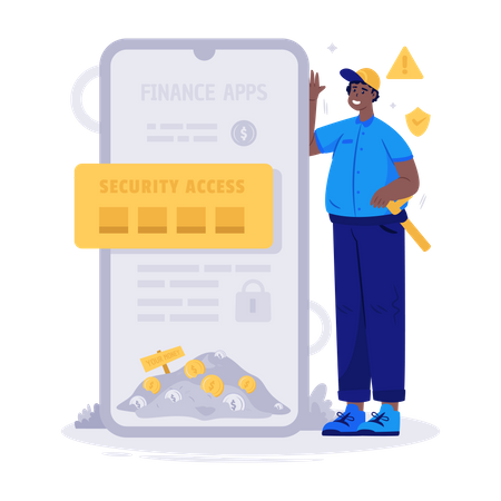 Sicherheit von Finanzanwendungen  Illustration