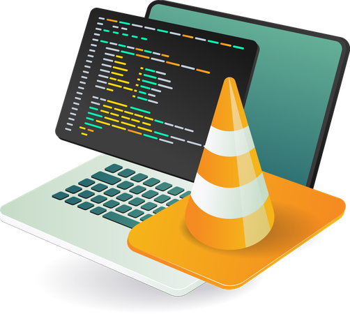 Sicherheitscode-Programmierung  Illustration
