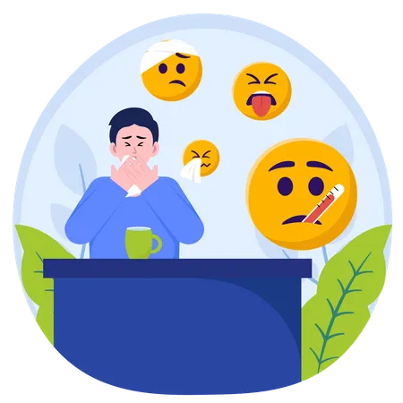 Sick Emoji  Illustration