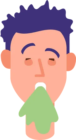 Allergy Symptoms Vector Illustration Cartoon Medical Infographic Allergic Rash Skin Edema And Redness Sneeze And Runny Nose Illustration