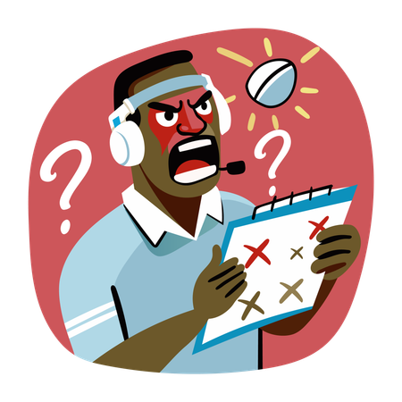 Sideline Coach  Illustration