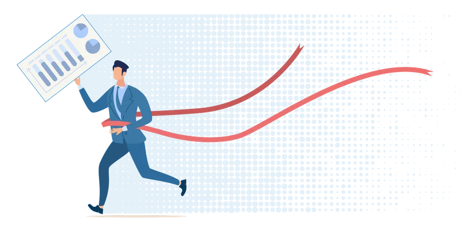 Sieg im Finanzwettbewerb  Illustration