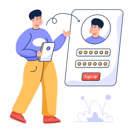 Sign Up  Illustration