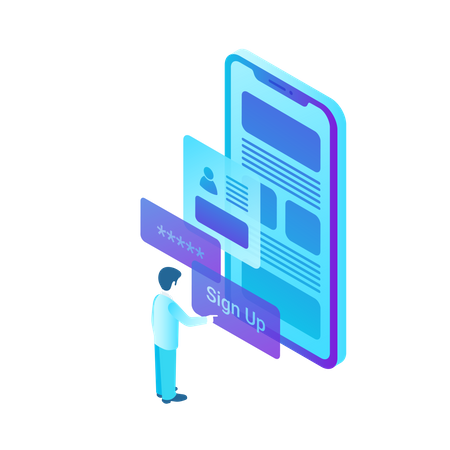 Sign Up  Illustration