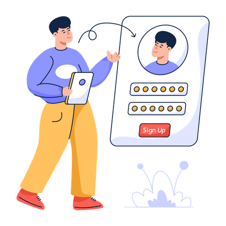 Sign Up  Illustration