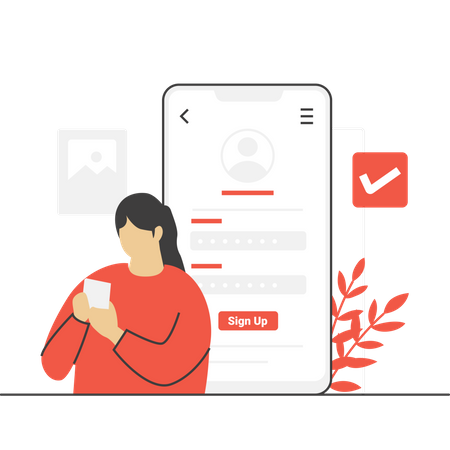 Sign Up  Illustration