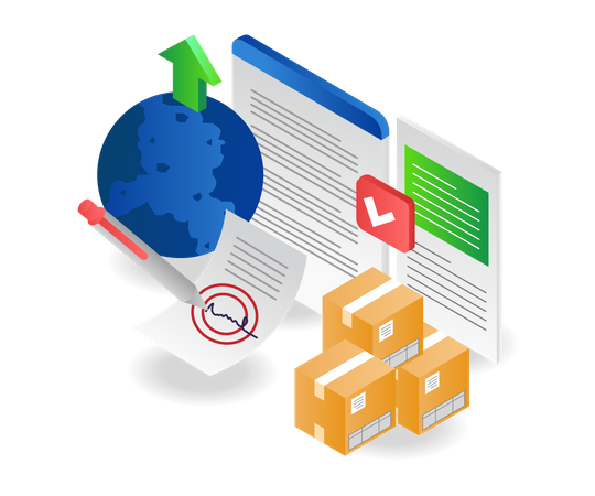 Signature of the goods delivery transaction  Illustration