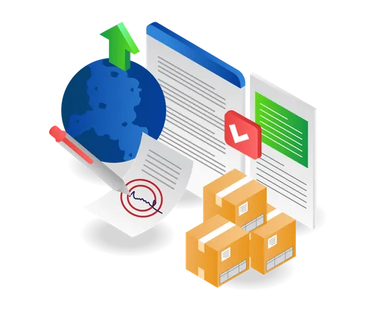 Signature of the goods delivery transaction  Illustration