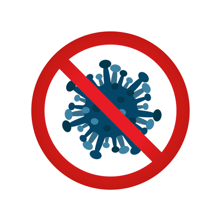 Signo de brote de infección por virus  Ilustración