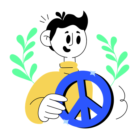 Signo de la paz  Ilustración