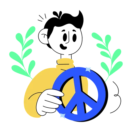 Signo de la paz  Ilustración