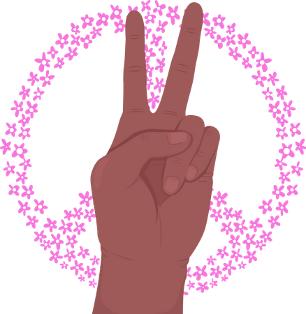 Signo de la paz  Ilustración