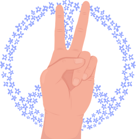 Signo de la paz  Ilustración