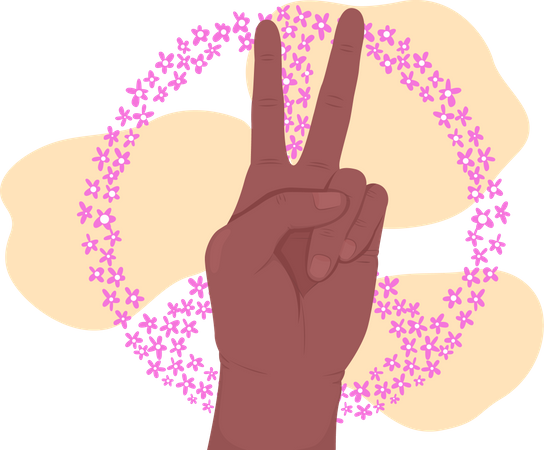 Signo de la paz  Ilustración