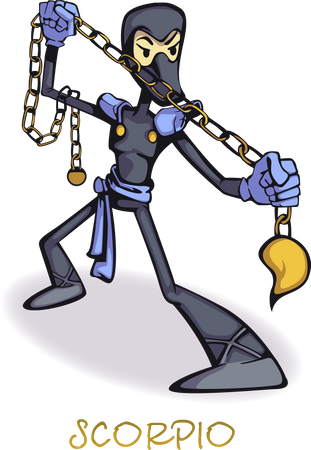 Signo del zodiaco escorpio  Illustration