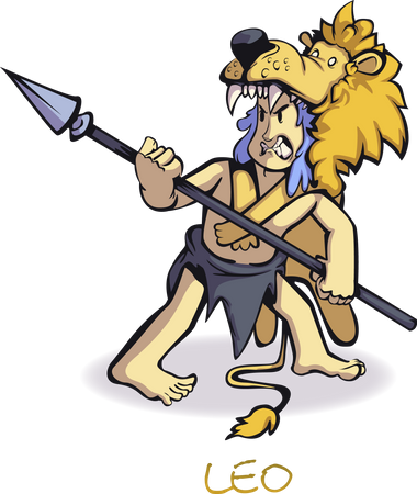 Signo del zodiaco leo  Illustration