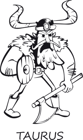 Signo del zodiaco tauro  Illustration