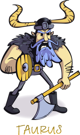 Signo del zodiaco tauro  Ilustración