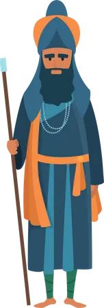 Sikh man Illustration