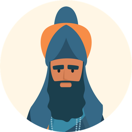 Sikh Man Illustration
