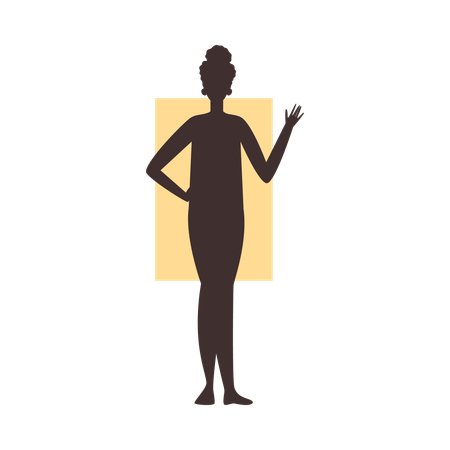 Silhueta do corpo feminino  Illustration