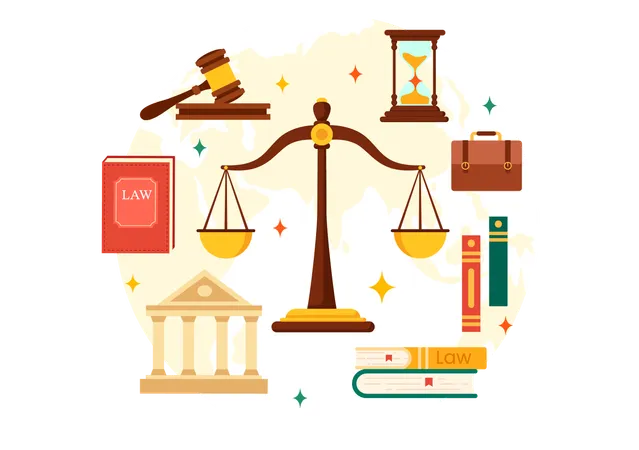 Símbolo del poder judicial  Ilustración