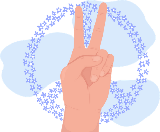 Simbolos de paz  Ilustración