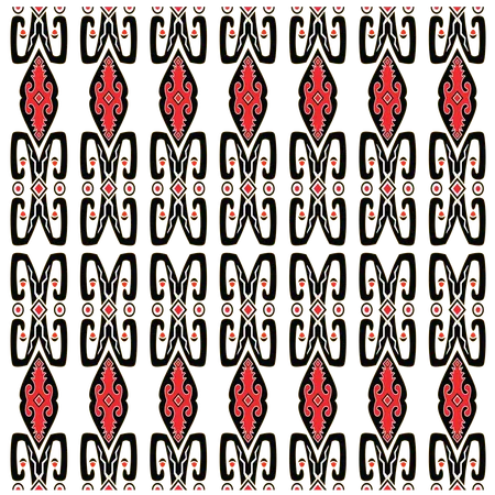 Simple Batik Papua Indonesia Seamless Pattern From Papua Which Is Pretty Charming Illustration
