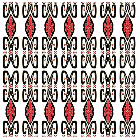 Simple batik papua Indonesia seamless pattern from Papua which pretty charming  Illustration