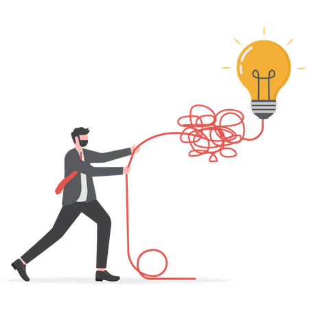 Simplify complex business idea  Illustration