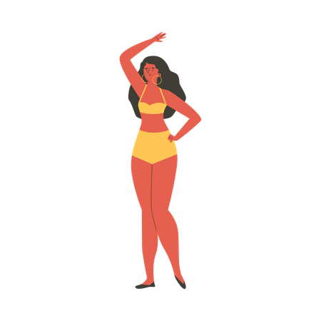 Simulação de depilação feminina  Illustration