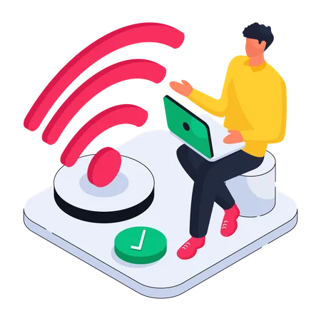 Sinal wi-fi  Illustration