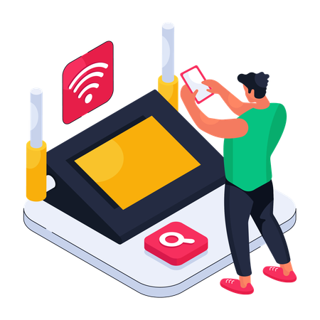 Sinal wi-fi  Illustration