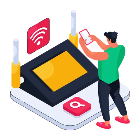 Sinal wi-fi  Illustration