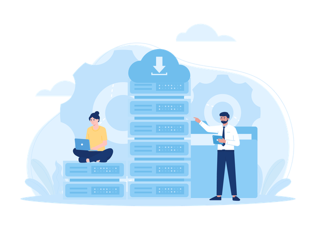 Sistema de administración de base de datos  Illustration