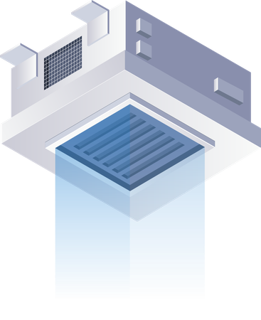 Sistema de filtro de aire de admisión Hvac  Ilustración