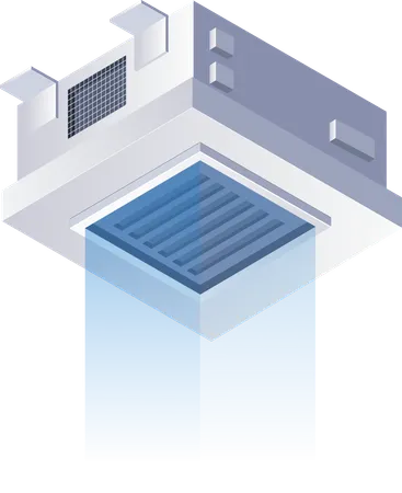 Sistema de filtro de aire de admisión Hvac  Ilustración