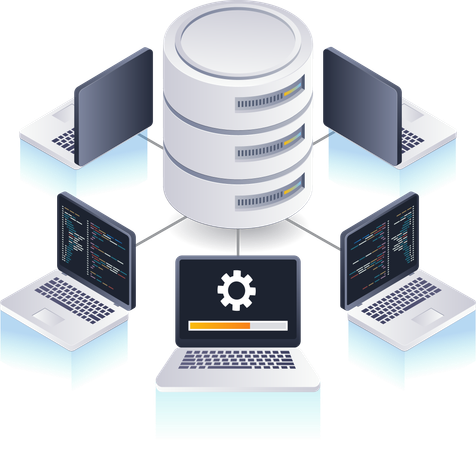 Sistema de administración de base de datos  Illustration