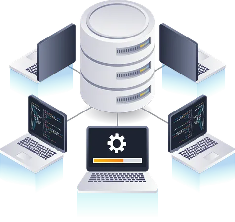 Sistema de administración de base de datos  Illustration