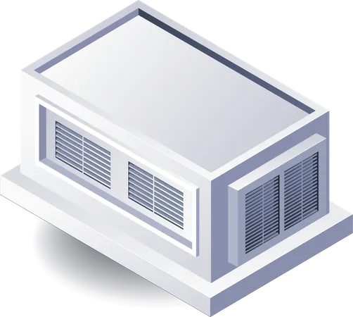 Sistema de instalação de climatização  Ilustração