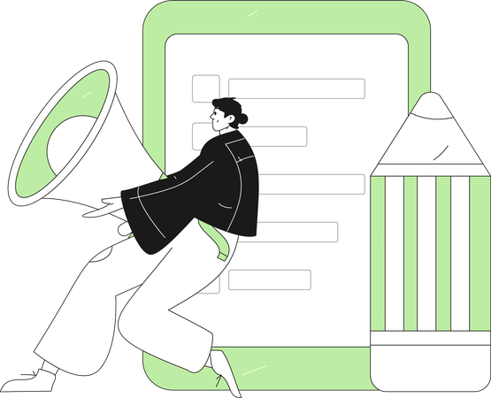 Sistema de comentarios de clientes  Illustration