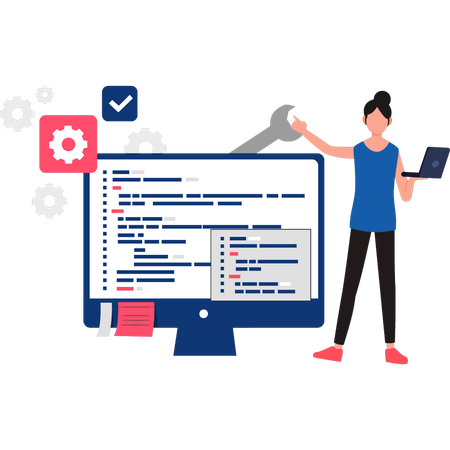 Sistema está em manutenção  イラスト